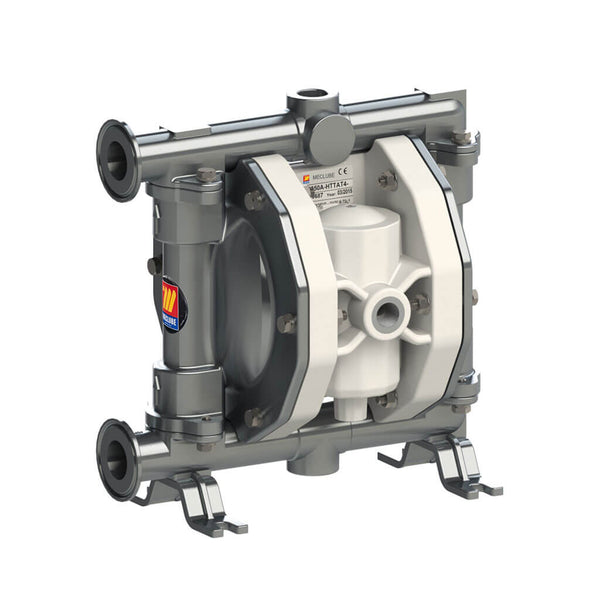 Food grade double diaphragm pumps made in Italy food stainless steel air operated and FDA approved great for dairy, beer, wine, spirit, cosmetic, chemical, fruit juice, honey, syrup, soup  